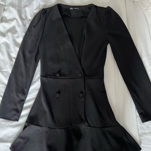 ZARA black long sleeve dress